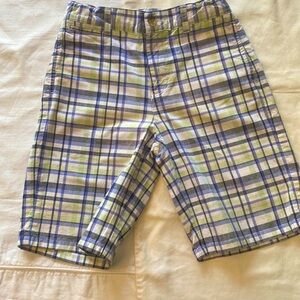 Janie and Jack like new pastel plaid short size 6